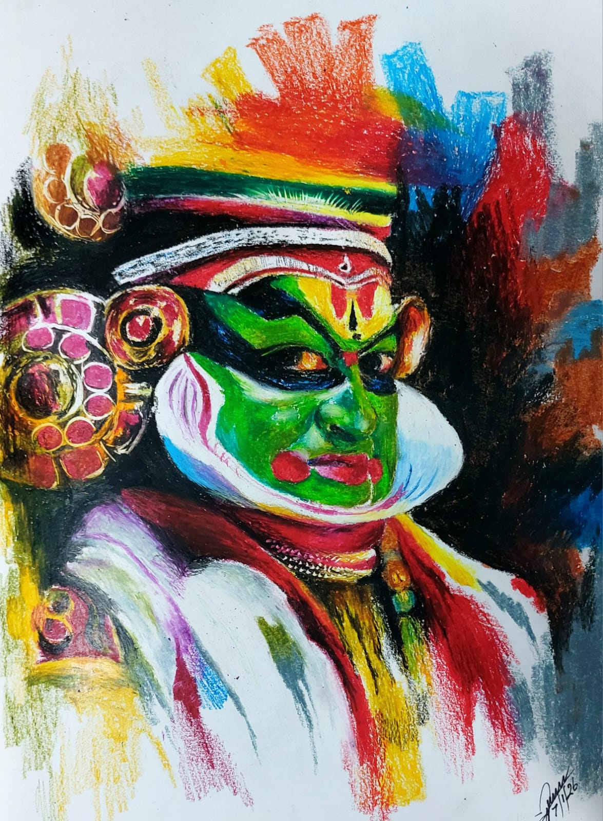 Kathakali Dance Face