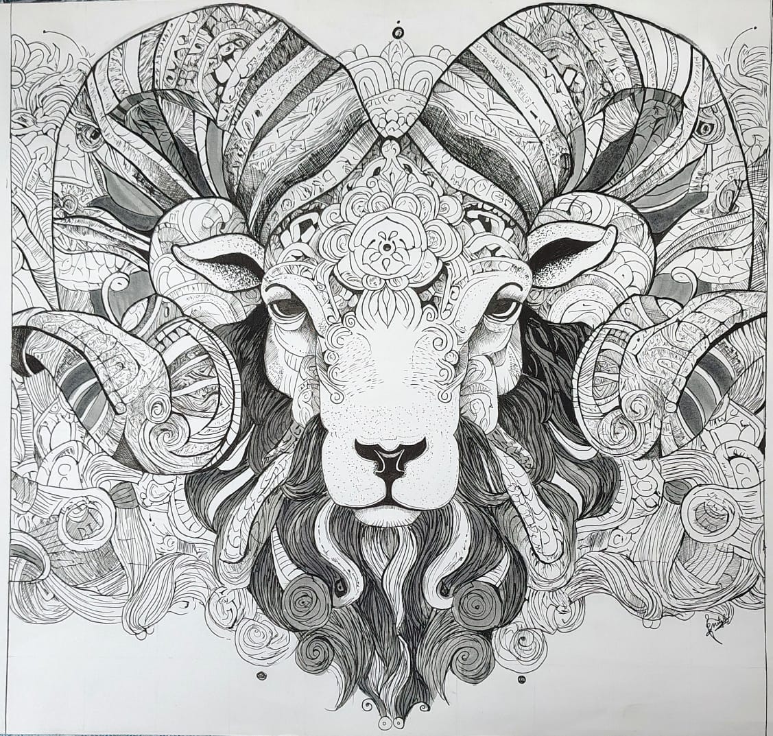 Use of Black Ink Pen